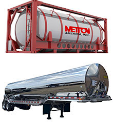 ISO container and tank trailer